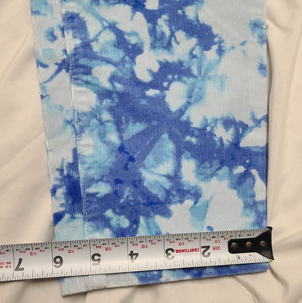 Style & Co Corduroy Blue Tie-Dye Women Jeans Curvy Fit Size 12, Skinny - Picture 10 of 11